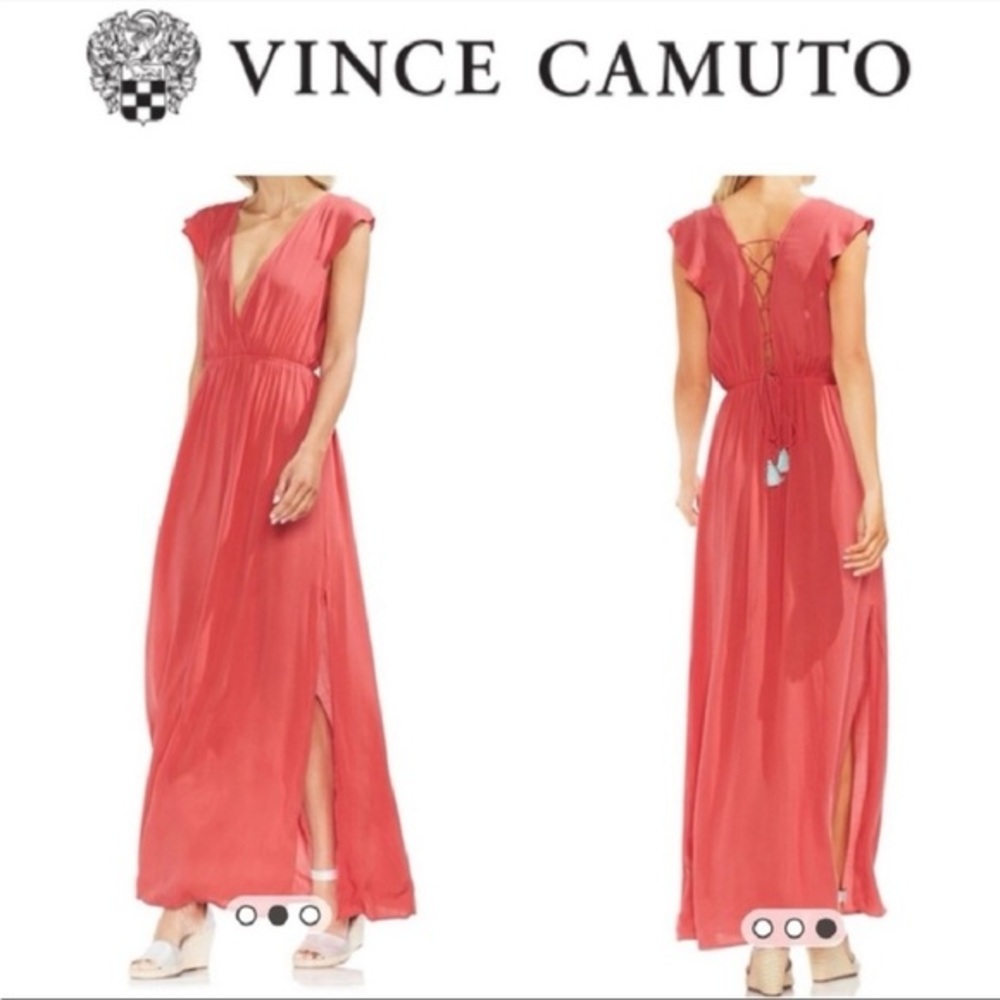 Vince Camuto Maxi Swim Cover Up‎ Olive Army Green Dress Small - Picture 2 of 2